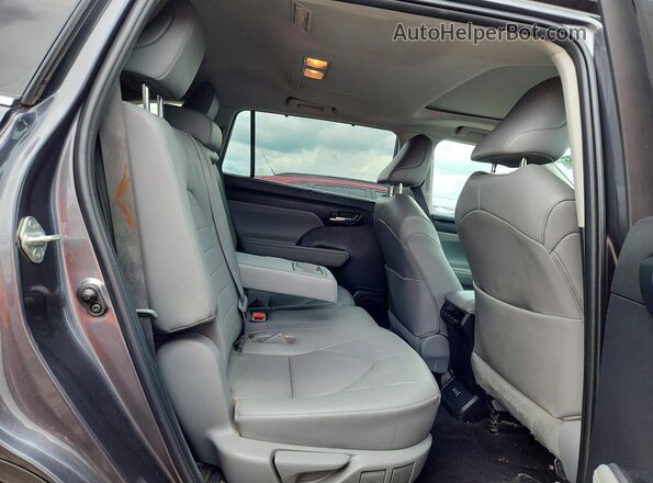 5TDKDRAH1PS010730 2023 TOYOTA HIGHLANDER Gray Вид задньої частини салону