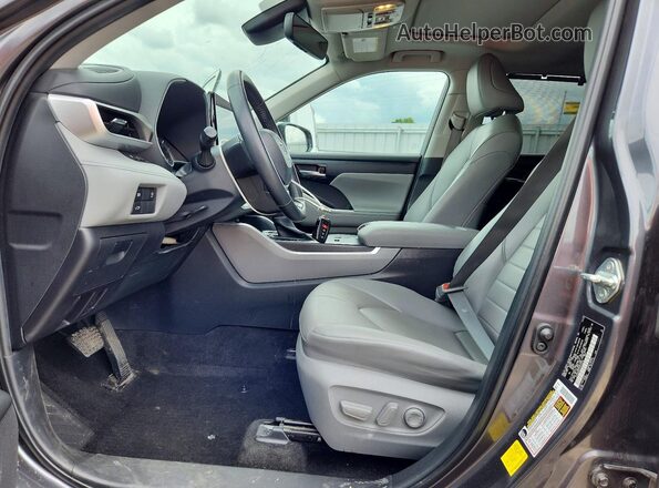 5TDKDRAH1PS010730 2023 TOYOTA HIGHLANDER Gray Вид салону спереду