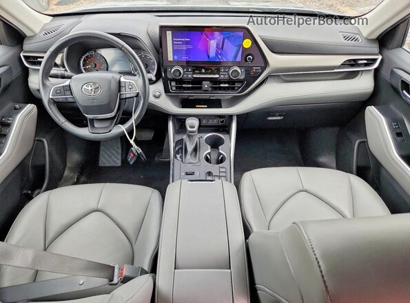 5TDKDRAH1PS010730 2023 TOYOTA HIGHLANDER Gray Вид панелі приладів