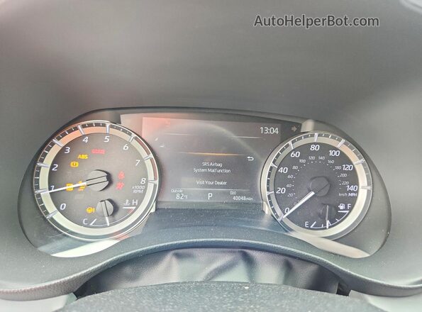 5TDKDRAH1PS010730 2023 TOYOTA HIGHLANDER Gray Вид щитка приладів