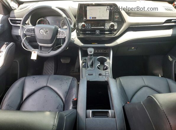 5TDKDRAH1PS024577 2023 TOYOTA HIGHLANDER Silver წინა პანელის ხედი