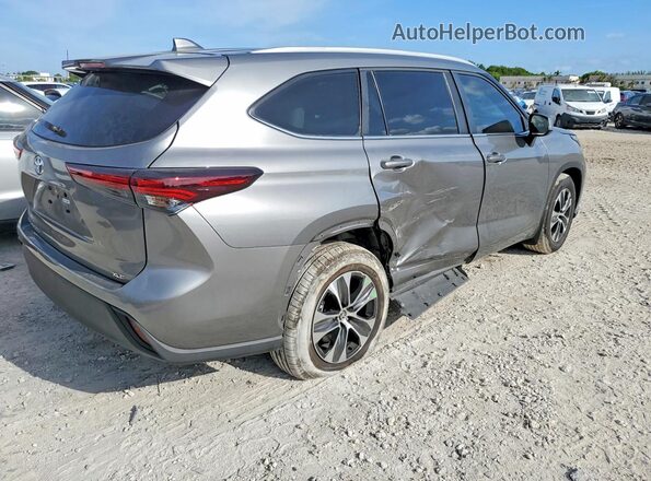 5TDKDRAH1SS558204 2025 TOYOTA HIGHLANDER Silver Rear right