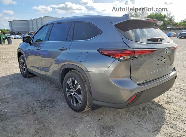 5TDKDRAH1SS558204 2025 TOYOTA HIGHLANDER Silver Rear left