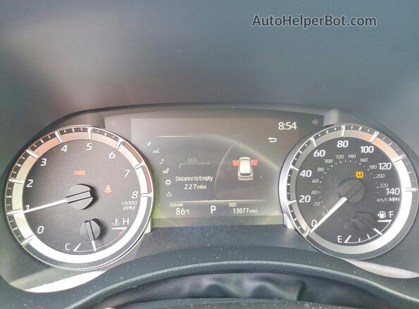 5TDKDRAH1SS558204 2025 TOYOTA HIGHLANDER Silver Instrument cluster view