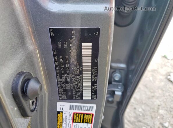 5TDKDRAH1SS558204 2025 TOYOTA HIGHLANDER Silver VIN sticker view