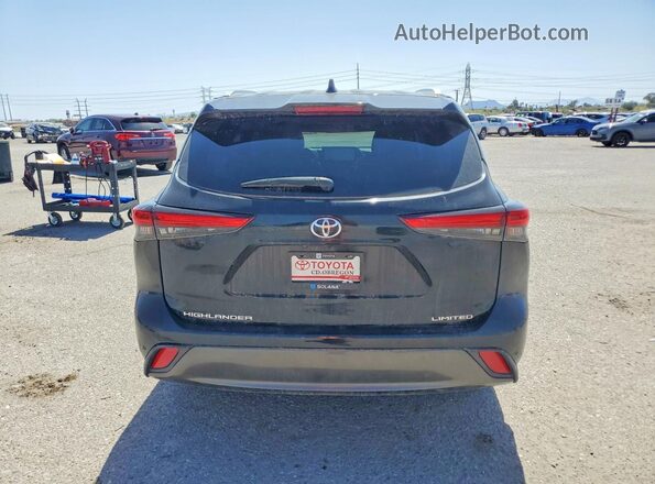 5TDKDRAH3PS515314 2023 TOYOTA HIGHLANDER Black Rear view