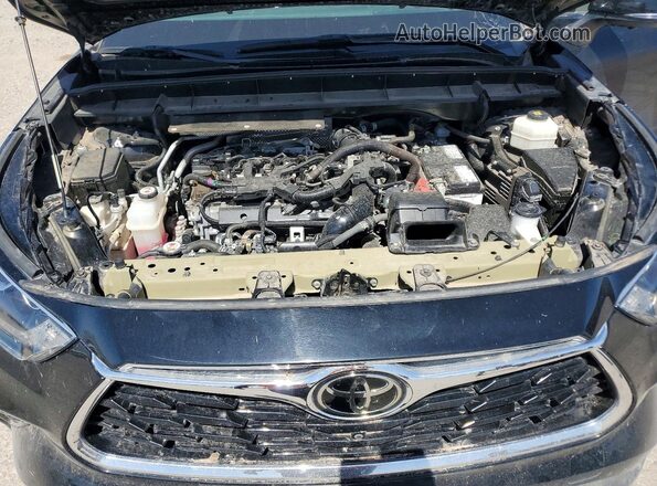 5TDKDRAH3PS515314 2023 TOYOTA HIGHLANDER Black Rear interior view