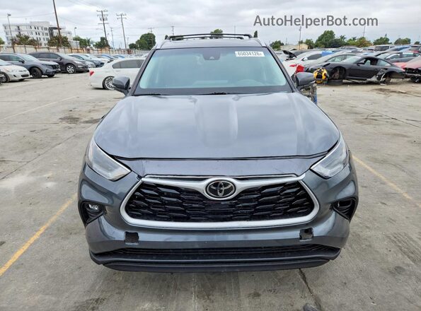 5TDKDRAH4PS526807 2023 TOYOTA HIGHLANDER Gray Vista frontal