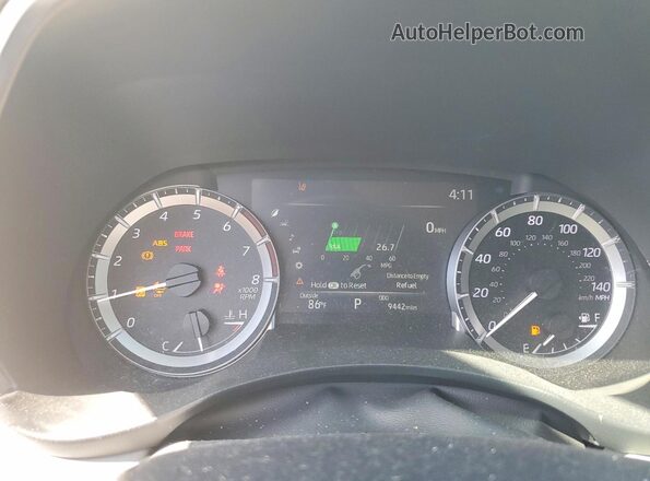 5TDKDRAH4SS552669 2025 TOYOTA HIGHLANDER Gray Instrument cluster view