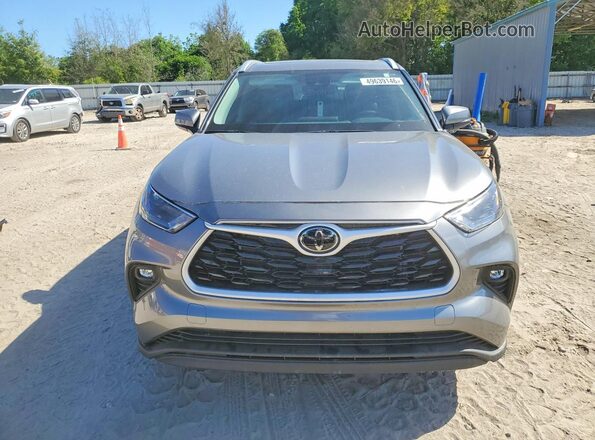 5TDKDRAH4SS552669 2025 TOYOTA HIGHLANDER Gray Front view