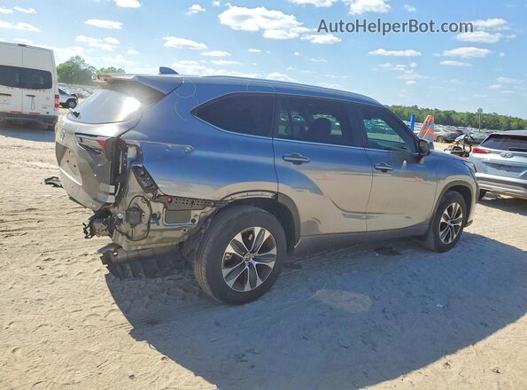 5TDKDRAH4SS552669 2025 TOYOTA HIGHLANDER Gray Rear right