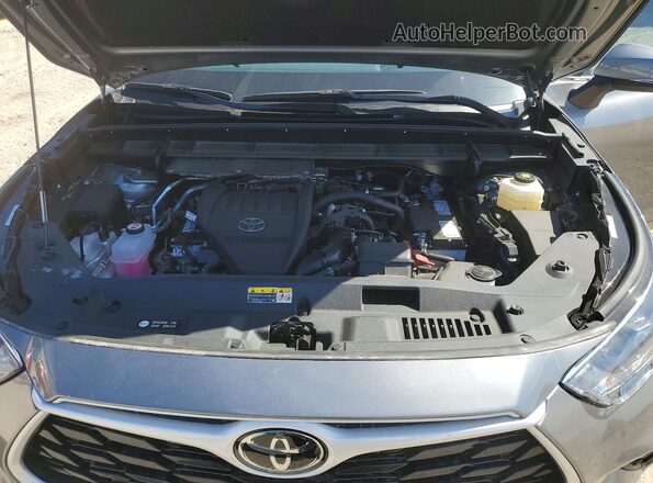 5TDKDRAH4SS552669 2025 TOYOTA HIGHLANDER Gray Engine compartment view