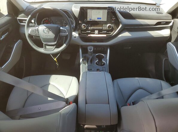 5TDKDRAH4SS552669 2025 TOYOTA HIGHLANDER Gray Dashboard view