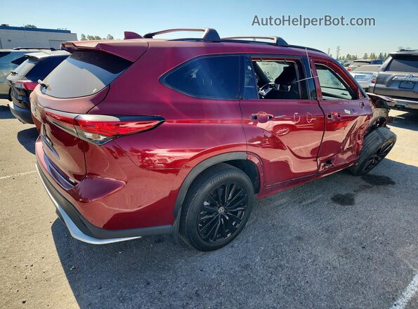 5TDKDRAH5PS010908 2023 TOYOTA HIGHLANDER Red Հետևի աջ