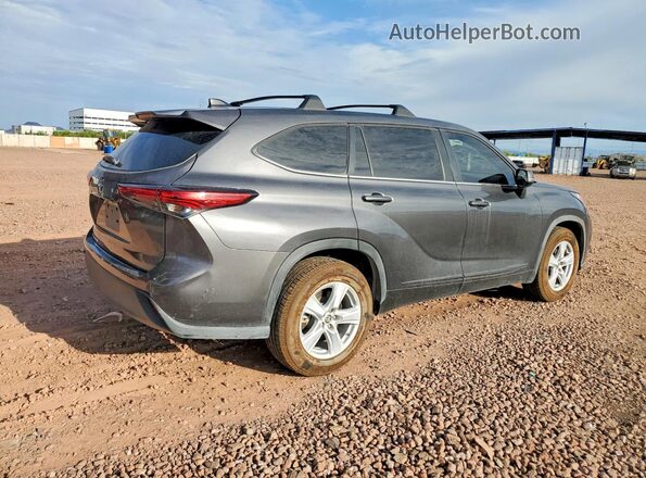 5TDKDRAH5PS013176 2023 TOYOTA HIGHLANDER Gray Rear right