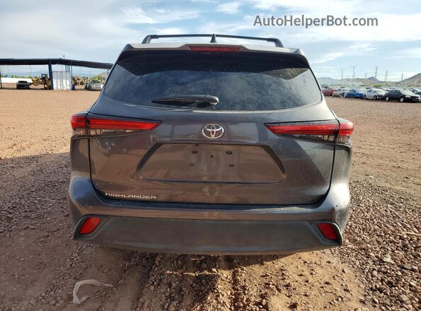 5TDKDRAH5PS013176 2023 TOYOTA HIGHLANDER Gray Rear view