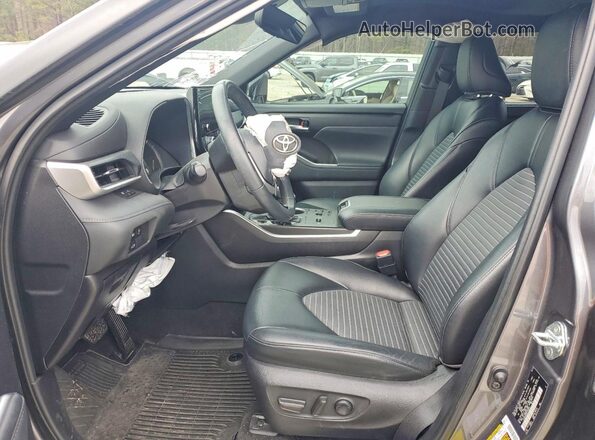 5TDKDRAH5PS508543 2023 TOYOTA HIGHLANDER Gray Սալոնի դիմացի տեսք