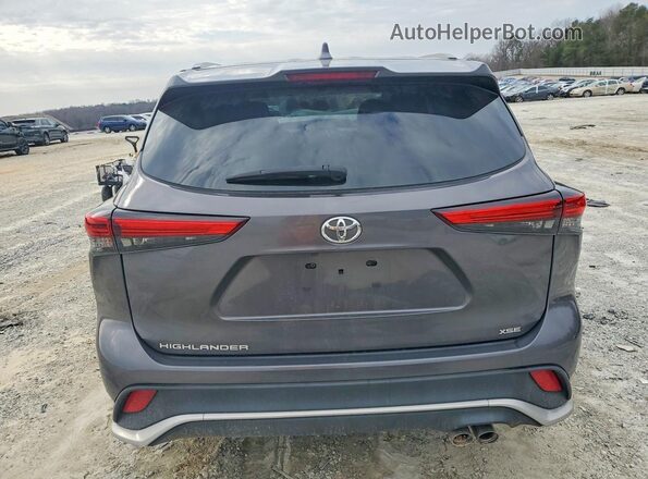 5TDKDRAH5PS508543 2023 TOYOTA HIGHLANDER Gray Հետևի տեսք