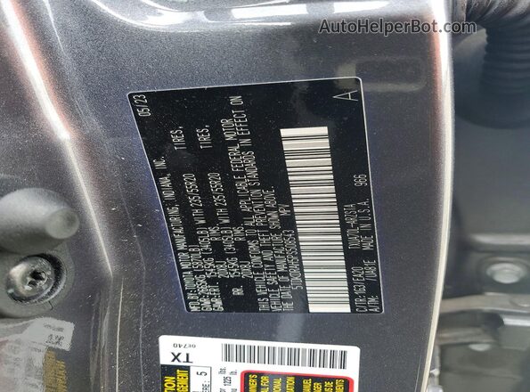 5TDKDRAH5PS508543 2023 TOYOTA HIGHLANDER Gray VIN կոդի պիտակի տեսք