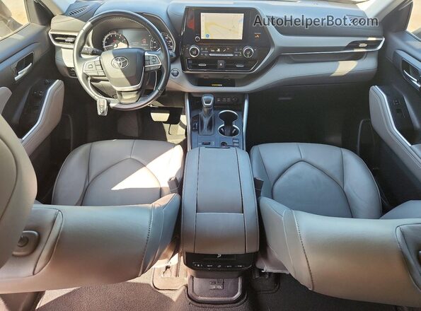 5TDKDRAH6PS011257 2023 TOYOTA HIGHLANDER White Առջևի վահանակի տեսք