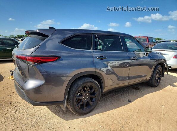 5TDKDRAH6PS046221 2023 TOYOTA HIGHLANDER Gray Trasero derecho