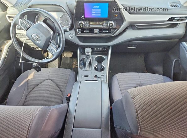 5TDKDRAH6PS046221 2023 TOYOTA HIGHLANDER Gray Vista del salpicadero