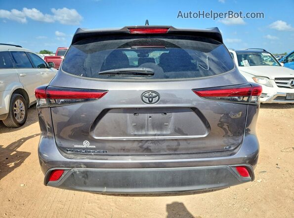 5TDKDRAH6PS046221 2023 TOYOTA HIGHLANDER Gray Vista trasera