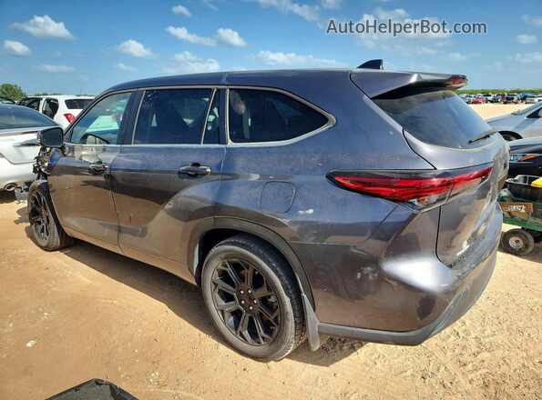 5TDKDRAH6PS046221 2023 TOYOTA HIGHLANDER Gray Trasero izquierdo