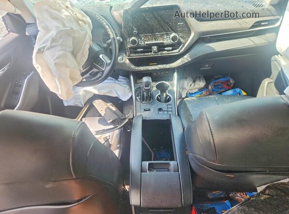 5TDKDRAH7PS003796 2023 TOYOTA HIGHLANDER Charcoal წინა პანელის ხედი