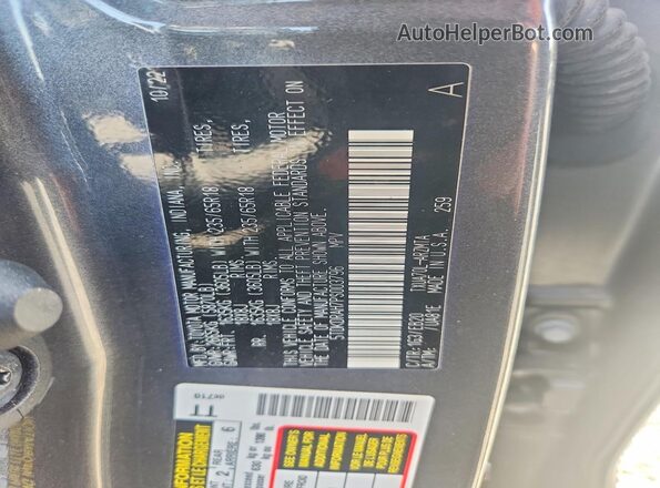 5TDKDRAH7PS003796 2023 TOYOTA HIGHLANDER Charcoal ძრავის განყოფილების ხედი