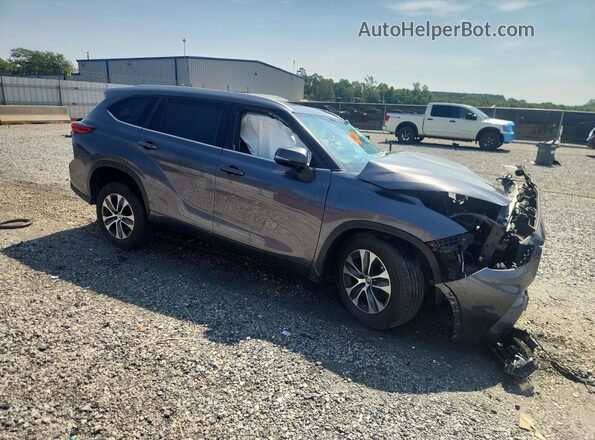5TDKDRAH7PS003796 2023 TOYOTA HIGHLANDER Charcoal წინა მარჯვენა