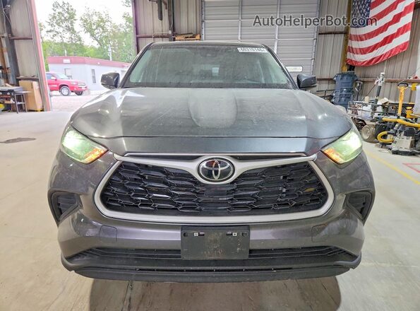 5TDKDRAH7PS501285 2023 TOYOTA HIGHLANDER Gray Vista frontal