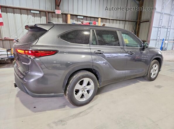 5TDKDRAH7PS501285 2023 TOYOTA HIGHLANDER Gray Trasero derecho
