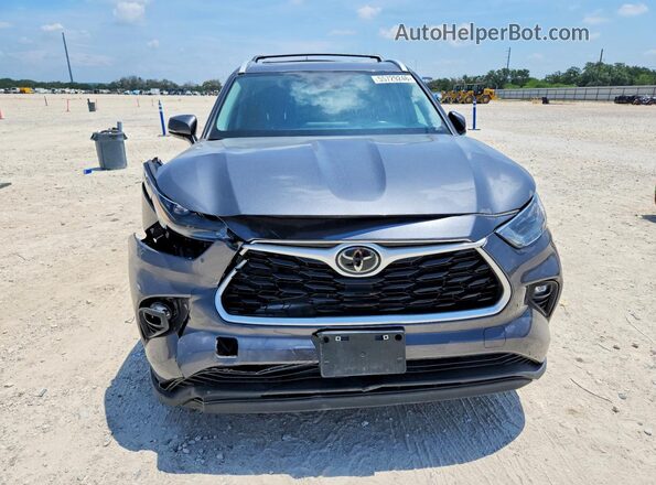 5TDKDRAH7PS516515 2023 TOYOTA HIGHLANDER Gray Դիմացի տեսք