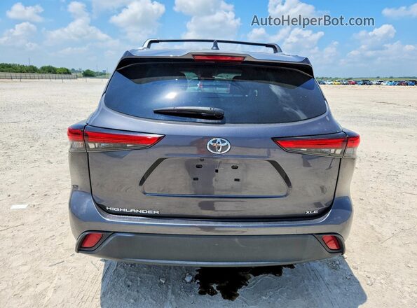 5TDKDRAH7PS516515 2023 TOYOTA HIGHLANDER Gray Հետևի տեսք