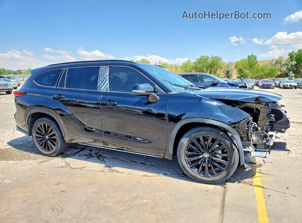 5TDKDRAH9PS014671 2023 TOYOTA HIGHLANDER Black წინა მარჯვენა