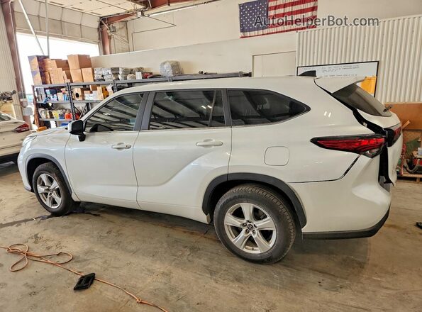 5TDKDRAHXPS501264 2023 TOYOTA HIGHLANDER White უკანა მარცხენა