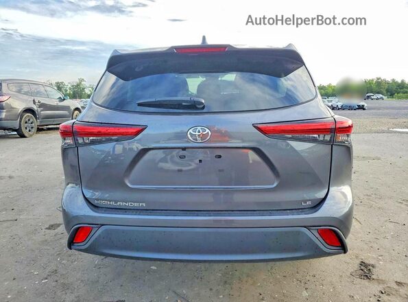 5TDKDRAHXPS503015 2023 TOYOTA HIGHLANDER Gray Rear view