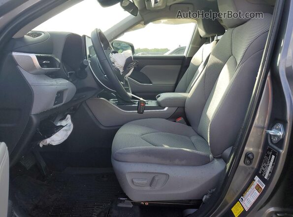 5TDKDRAHXPS503015 2023 TOYOTA HIGHLANDER Gray Front interior view