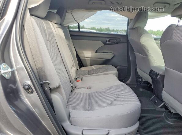 5TDKDRAHXPS503015 2023 TOYOTA HIGHLANDER Gray Rear interior view