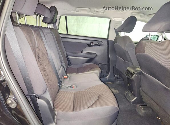5TDKDRAHXPS504309 2023 TOYOTA HIGHLANDER Черный Вид задней части салона