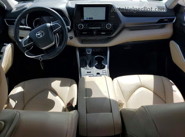 5TDKDRBH0PS504687 2023 TOYOTA HIGHLANDER White Вид панелі приладів
