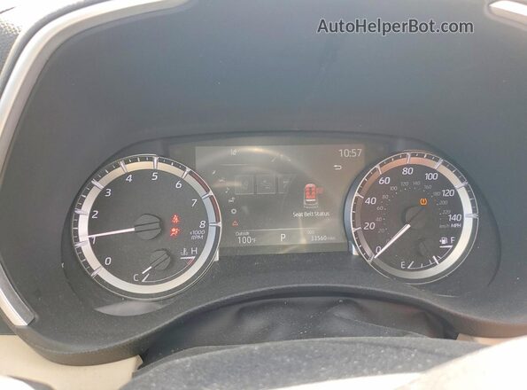 5TDKDRBH0PS504687 2023 TOYOTA HIGHLANDER White Вид щитка приладів
