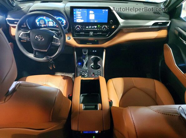 5TDKDRBH0SS581634 2025 TOYOTA HIGHLANDER Белый Вид панели приборов