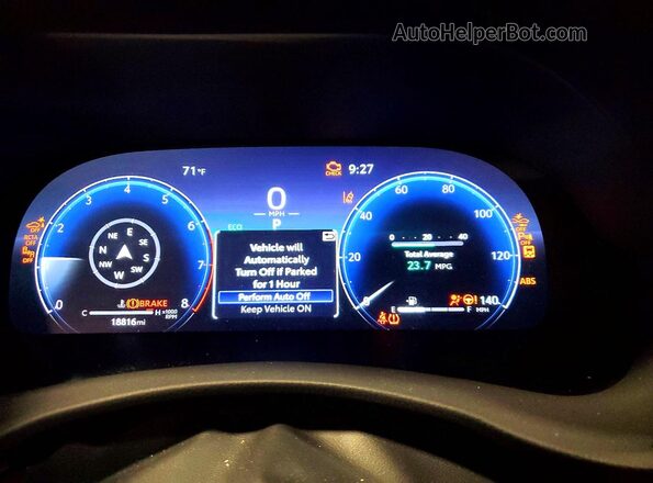 5TDKDRBH0SS581634 2025 TOYOTA HIGHLANDER Белый Вид щитка приборов