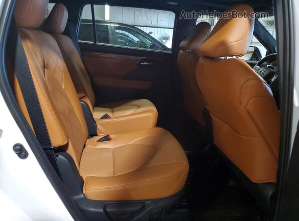 5TDKDRBH0SS581634 2025 TOYOTA HIGHLANDER Белый Вид задней части салона