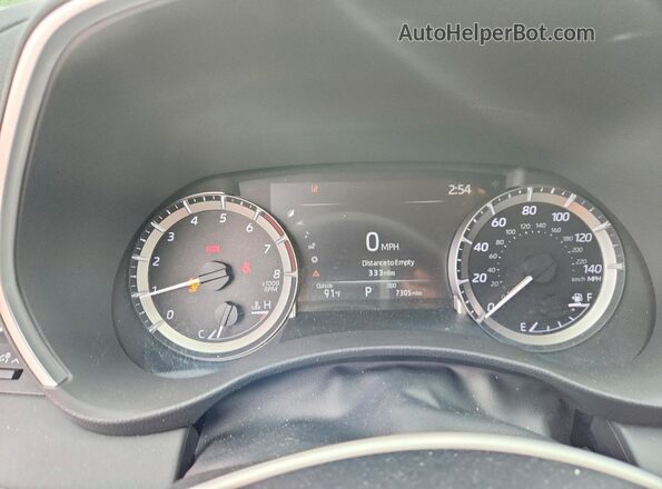 5TDKDRBH0TS608770 2026 TOYOTA HIGHLANDER White Vista del cuadro de instrumentos