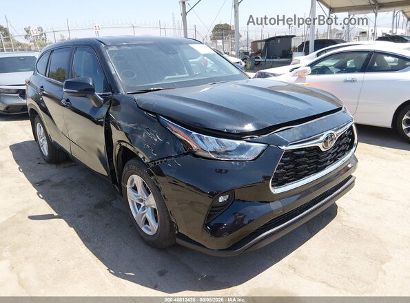 5TDKDRBH1PS038932 2023 TOYOTA HIGHLANDER Black Widok z przodu