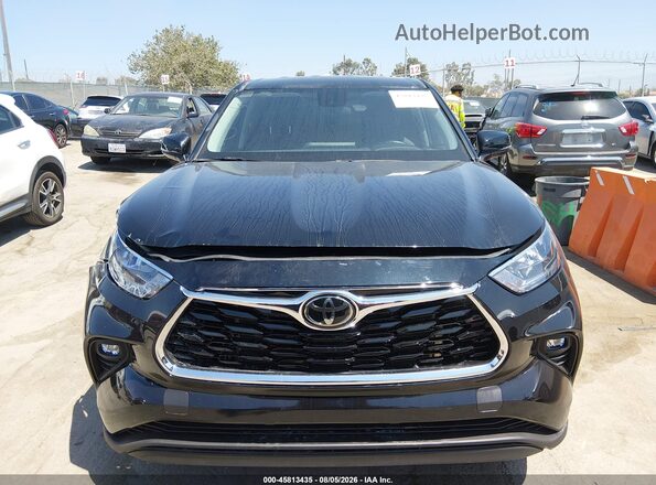 5TDKDRBH1PS038932 2023 TOYOTA HIGHLANDER Black Widok zestawu wskaźników