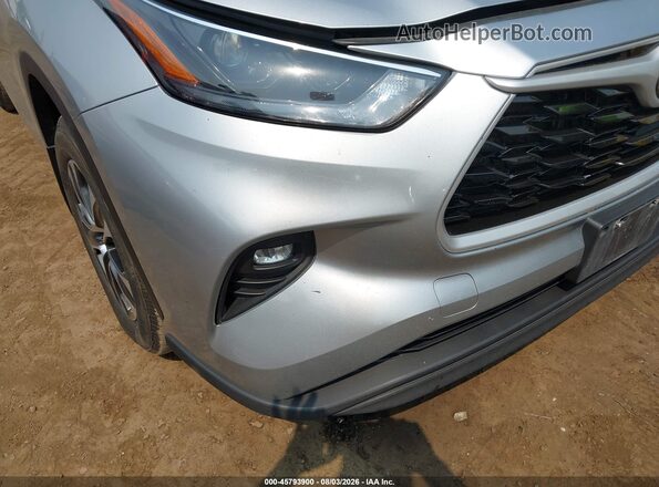 5TDKDRBH1PS047078 2023 TOYOTA HIGHLANDER Silver Դիմացի տեսք